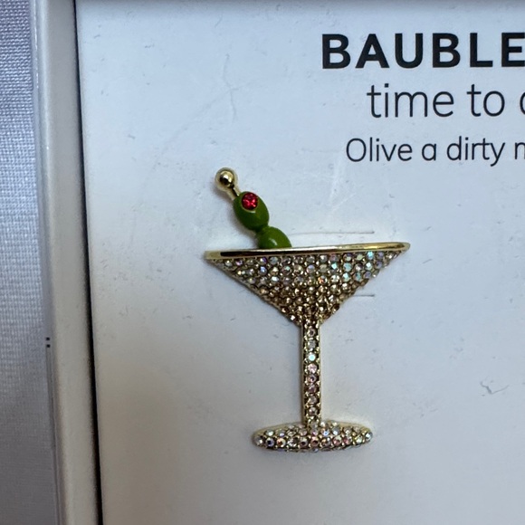 BaubleBar Time To Chill Olive Martini Earrings - Gold and Silver - Picture 3 of 7
